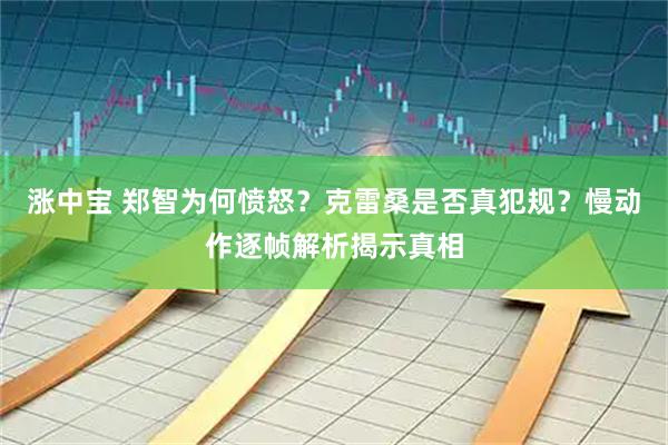涨中宝 郑智为何愤怒？克雷桑是否真犯规？慢动作逐帧解析揭示真相